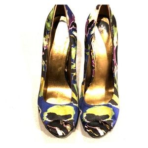 LAST CHANCE Nine West multicolour black leather